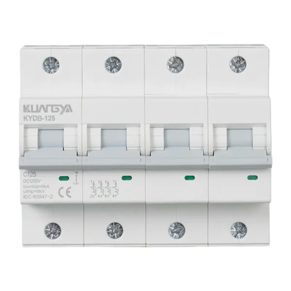 dc circuit breaker 4p 1000v 125a