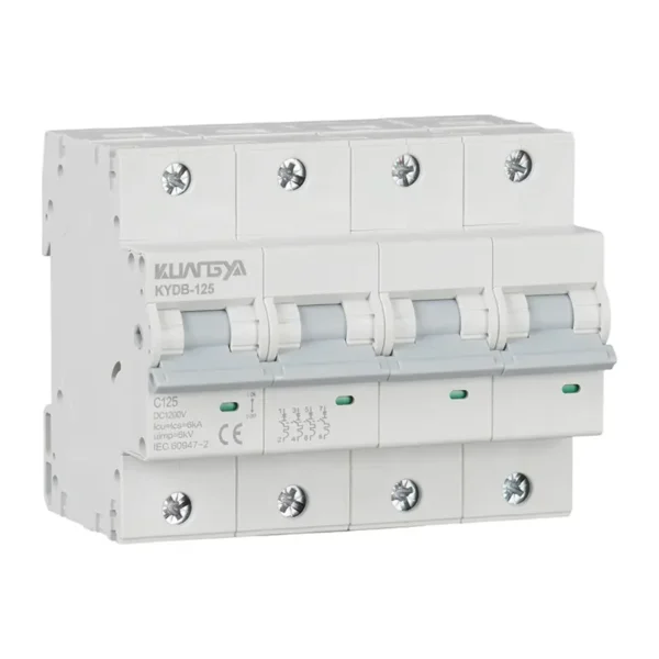 DC Circuit Breaker 4P 1000V 125A | KYDB-125-4P