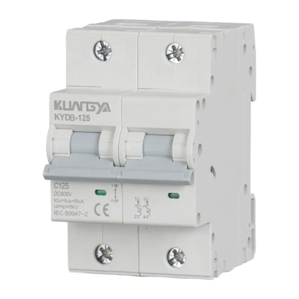 3 DC Circuit Breaker 2P 500V 125A | KYDB-125-2P