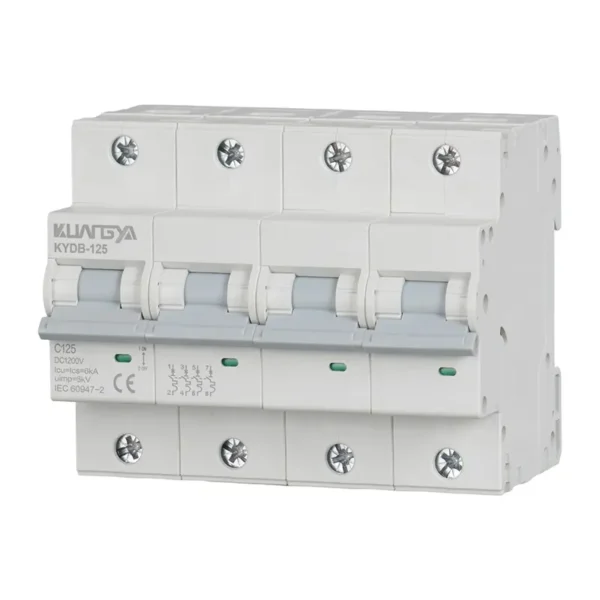 DC Circuit Breaker 4P 1000V 125A | KYDB-125-4P