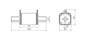 fusibles 1000v cc dimensiones