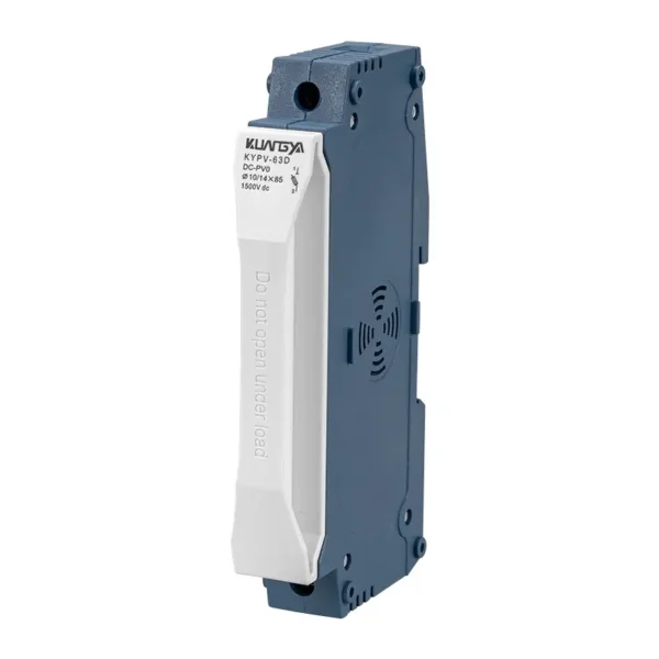 KYPV-63D-blue-2 Fusibile 1500V DC | Portafusibile KYPV-63D per fusibile 10×85 e 14×85