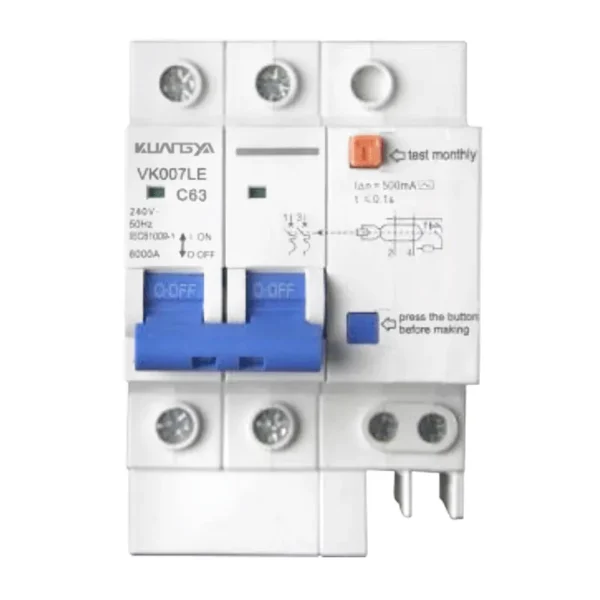 VK007LE-(2) rcbo breaker 2p