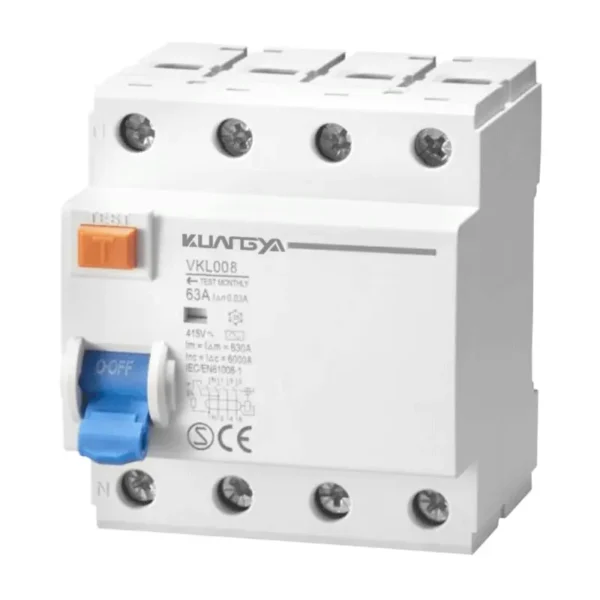 VKL008-(1) 30ma 4 pole rccb