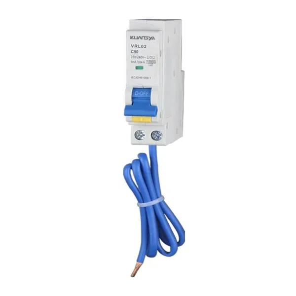 VRL02 VRL01 / VRL02 / VRL03 RCBO — Single-Pole + Neutral (1P+N) 6–50A