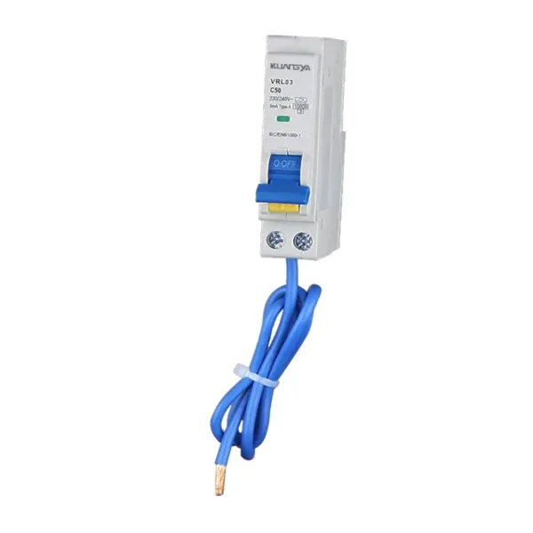 VRL03 VRL01 / VRL02 / VRL03 RCBO — Single-Pole + Neutral (1P+N) 6–50A