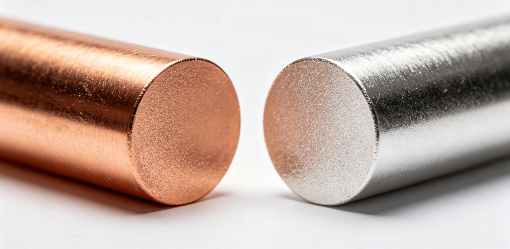 Pure copper and silver metal materials for electrical conduction