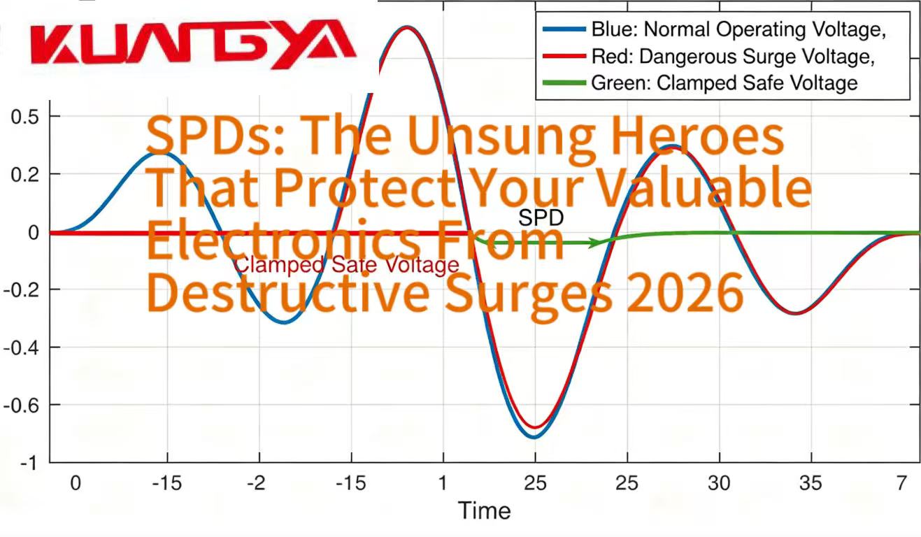 SPD working principle diagram showing voltage clamping