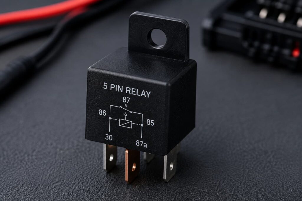 5 pin relay used in industrial electrical control systems
