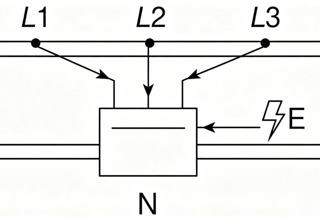 3 phase surge protector working principle diagram