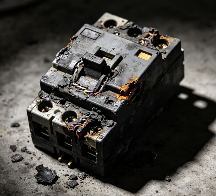 failure analysis of residential circuit breaker contact welding