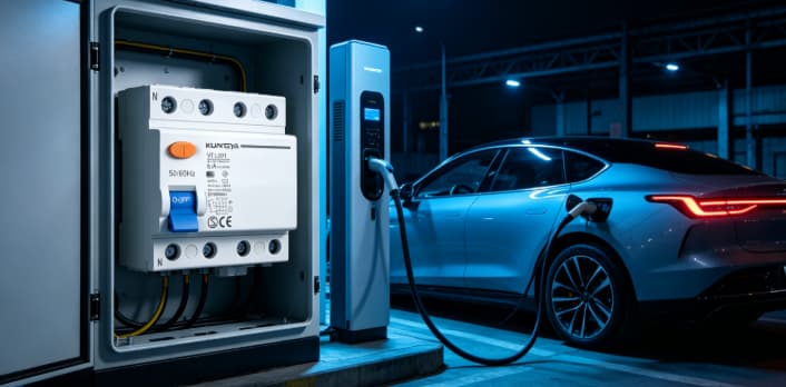 Type AC RCCB unable to detect DC leakage current in EV charging