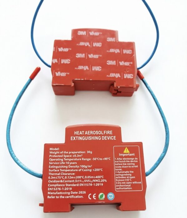 Cabinet Automatic Fire Extinguishing Device - 30g Hot Aerosol Fire Suppression System Front View