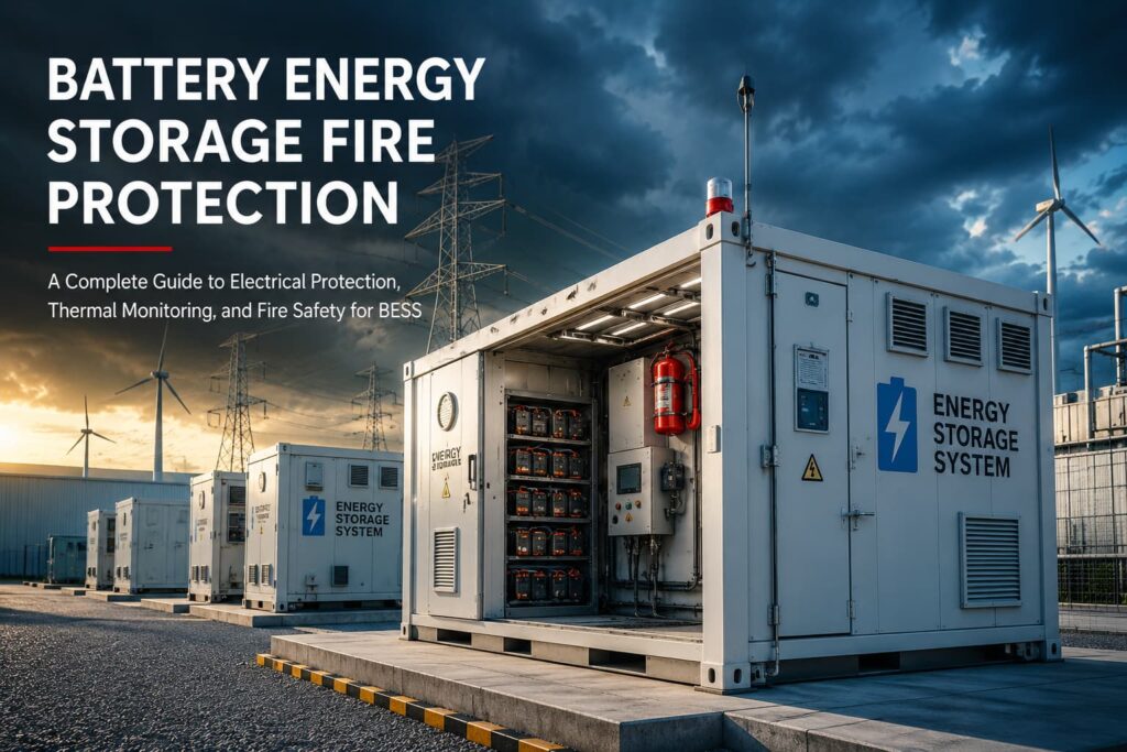 Battery Energy Storage Fire Protection at a utility-scale BESS facility