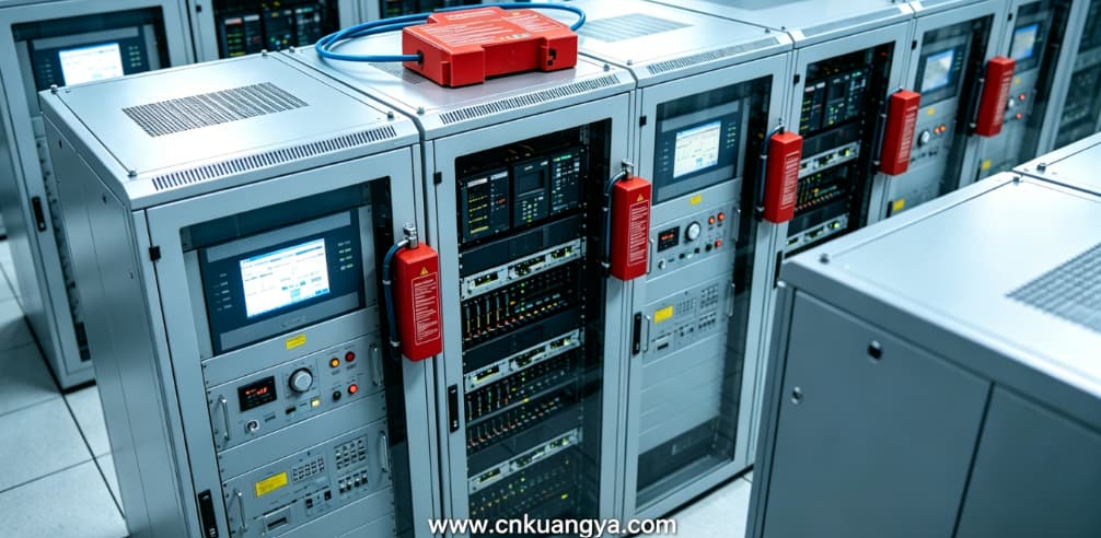 Data center electrical cabinet protected by aerosol fire suppression