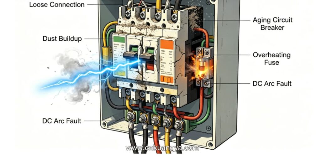 Internal ignition sources inside electrical cabinets