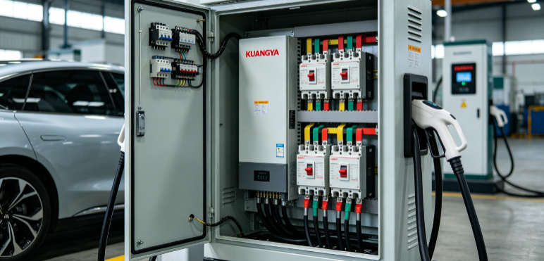 DC fuse protection in EV charging system