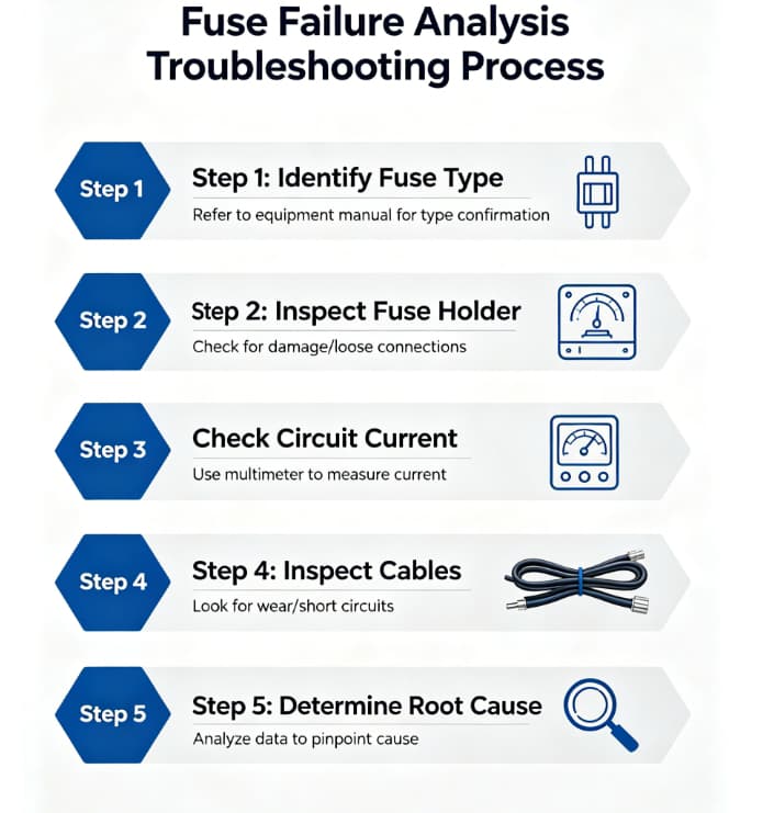 Fuse Failure Analysis Troubleshooting Flowchart