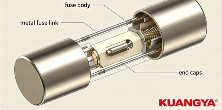 Internal Structure of a Fuse Showing Fuse Link