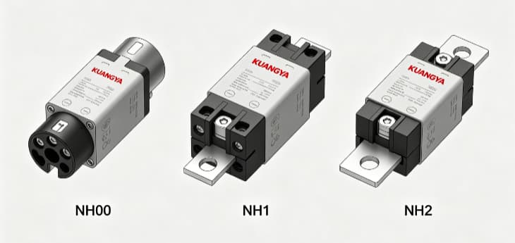 NH Fuse Size Comparison: NH00 vs NH1 vs NH2