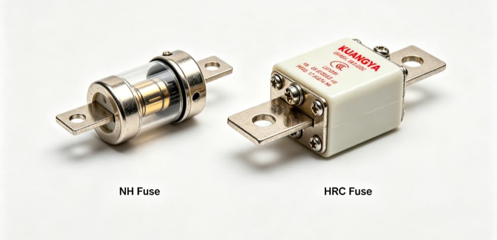 Comparison between NH fuse and HRC fuse for industrial protection
