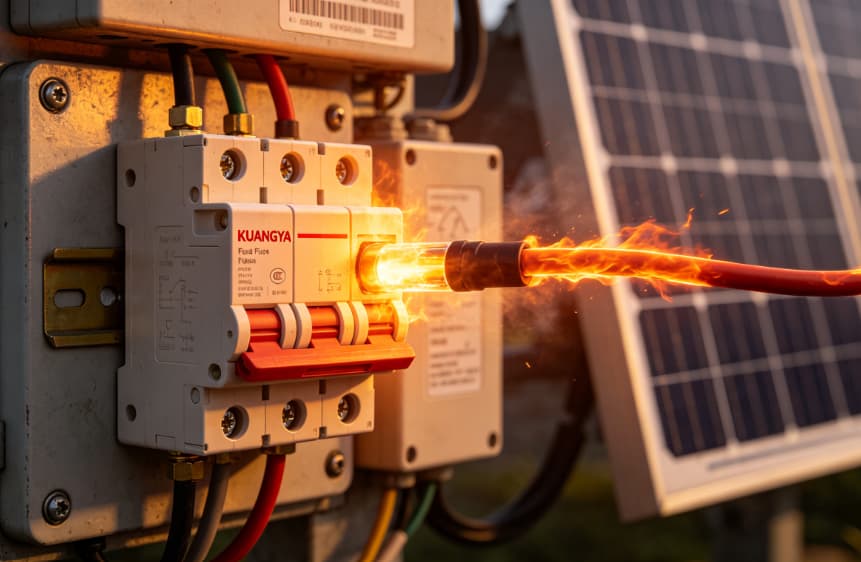 Overload Causing Solar Fuse to Blow