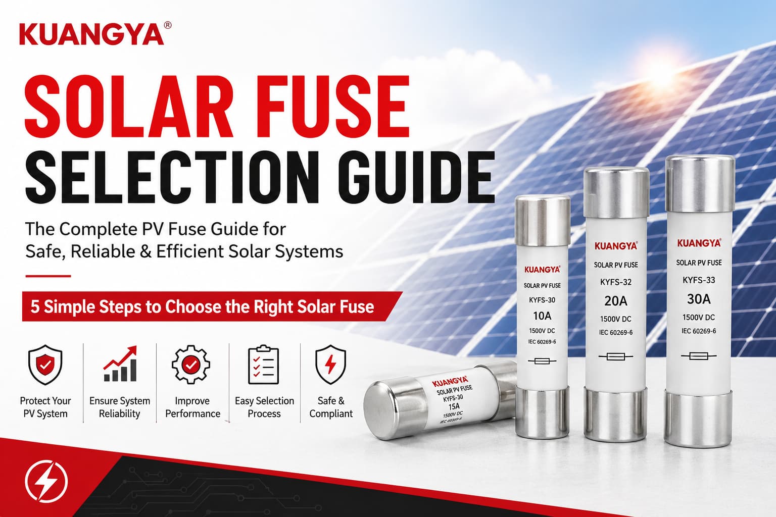 Solar Fuse Selection Guide - KUANGYA PV Fuse