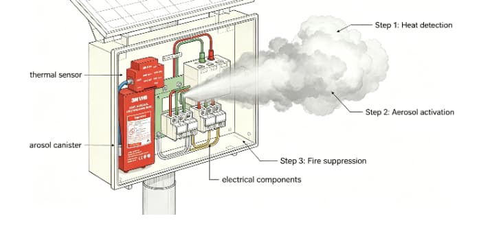 Thermal Aerosol Fire Extinguisher Working Principle