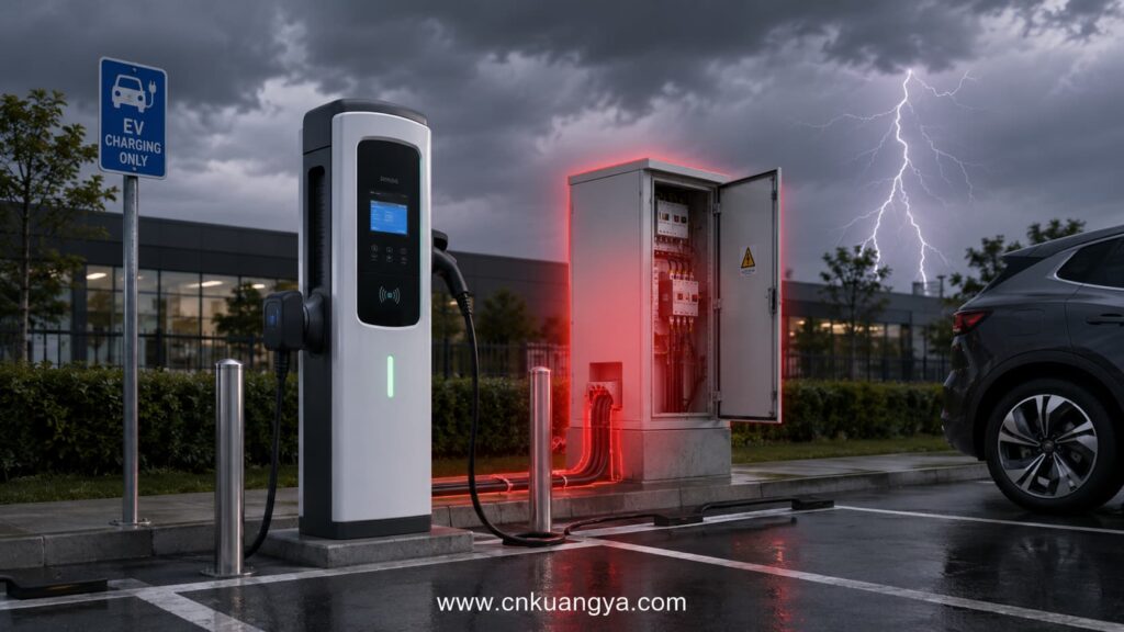 Surge protection risk for outdoor EV charging station