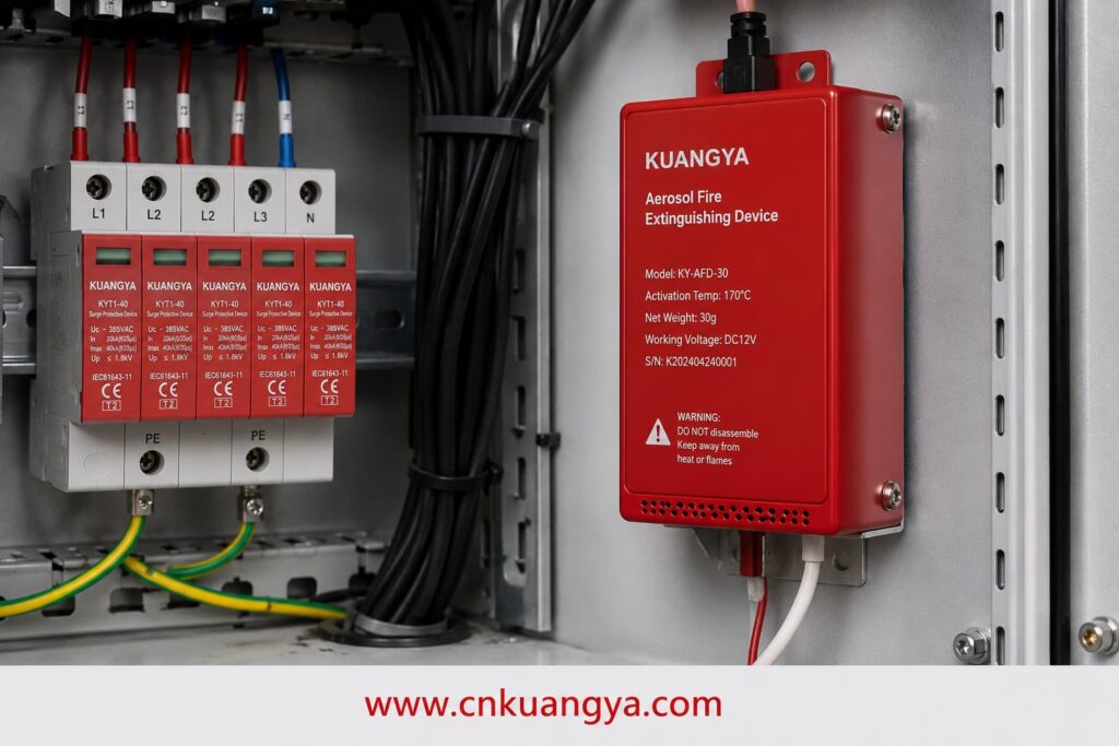 Electrical engineer checking SPD selection checklist according to IEC 61643
