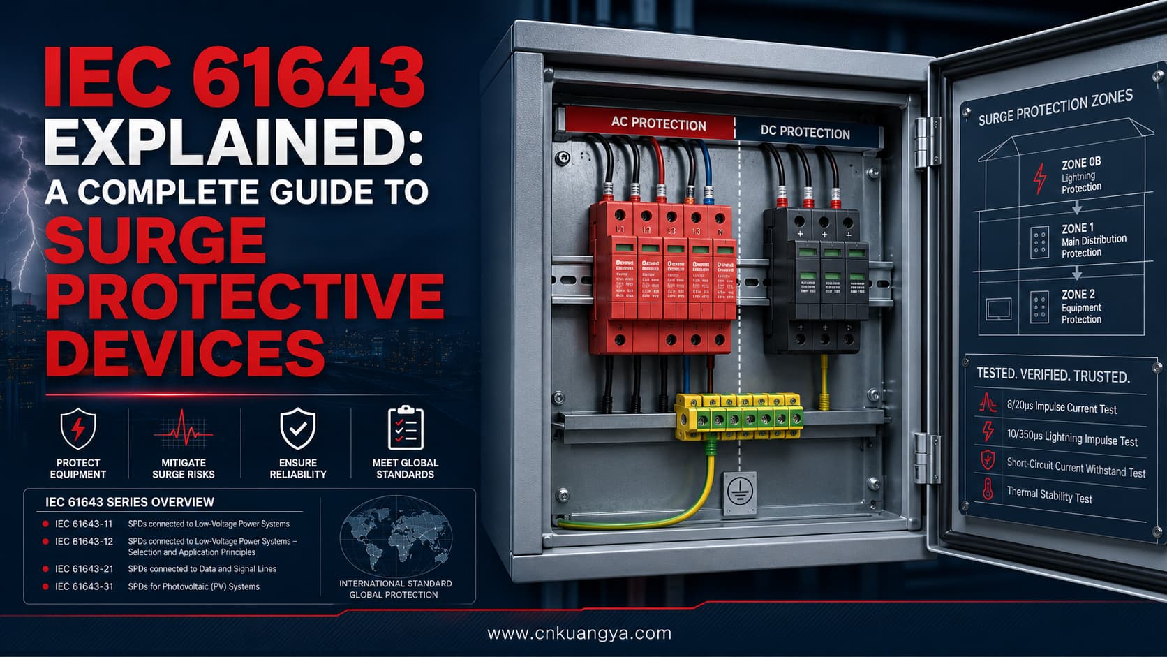 IEC 61643 guide for surge protective devices in electrical protection systems