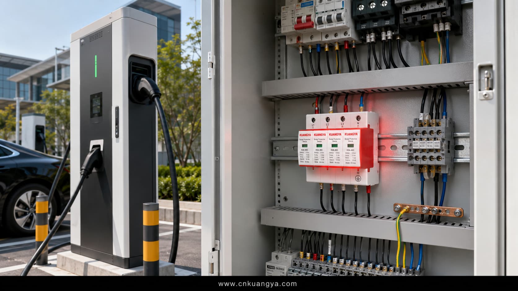 EV charger SPD surge protection for EV charging stations