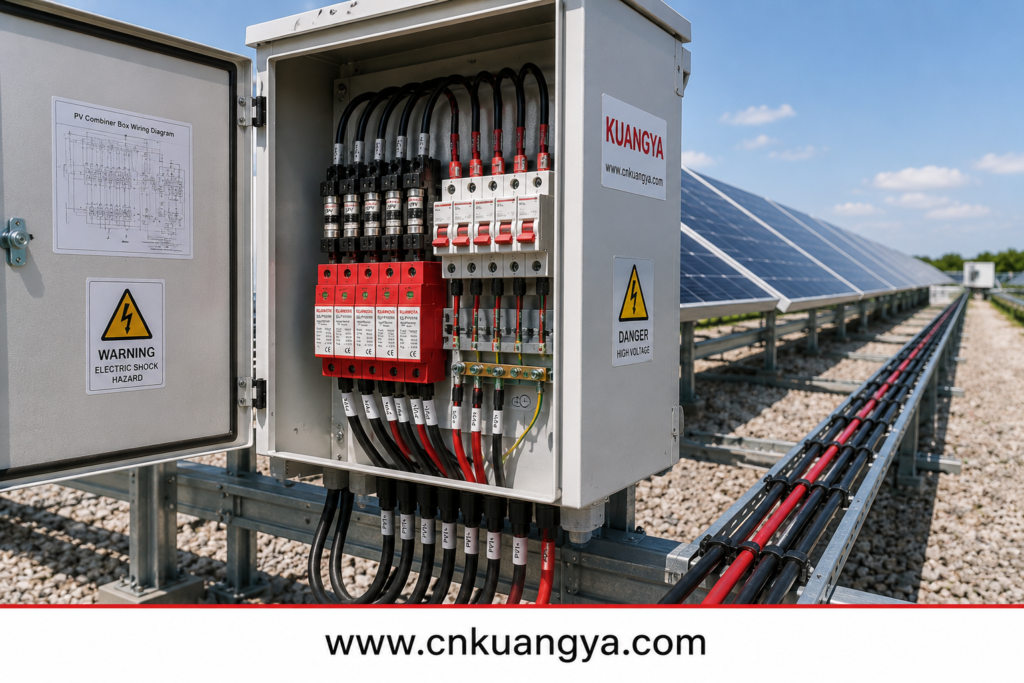 PV array commissioning inspection and electrical design verification