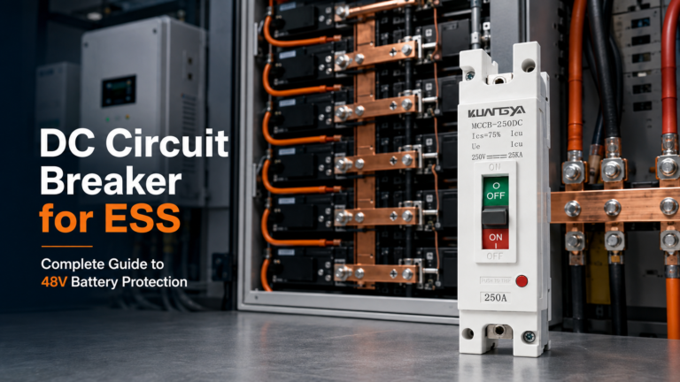 DC Circuit Breaker for ESS cover image with KUANGYA 1P 250A DC MCCB