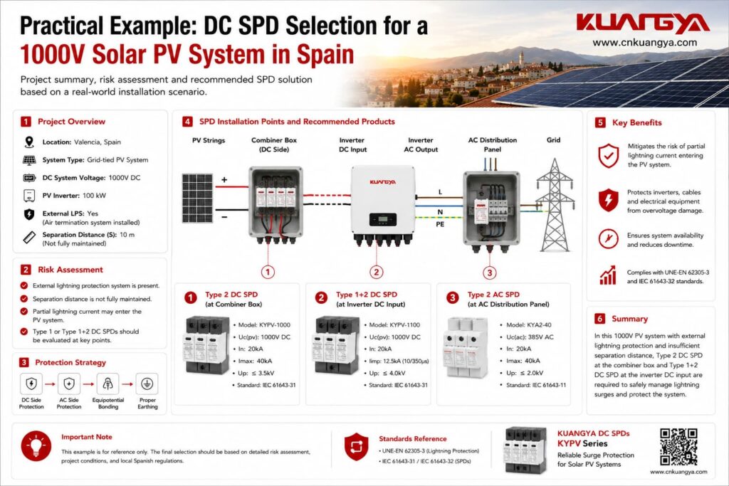 Infographic showing common mistakes when selecting a DC SPD for a solar PV system