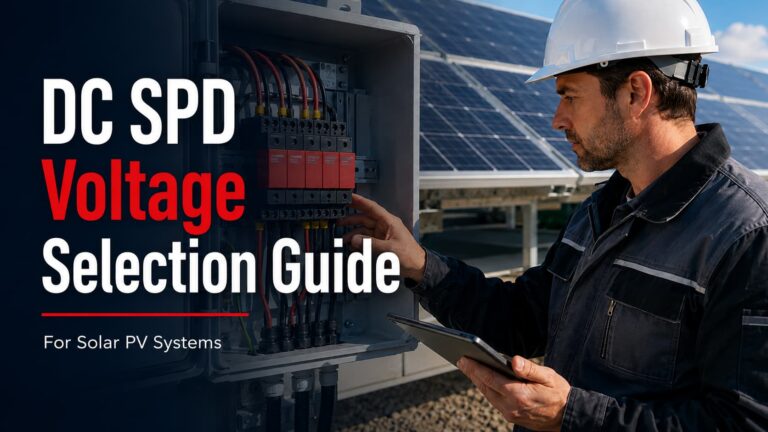 DC SPD selection guide for solar PV system protection