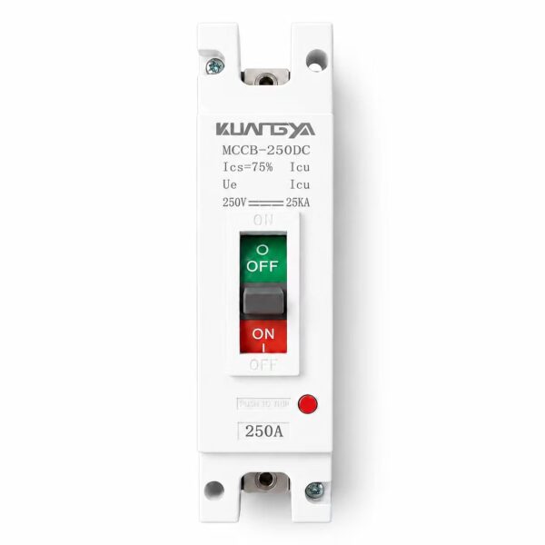 KUANGYA MCCB-250DC 1P 250A 250V DC moulded case circuit breaker