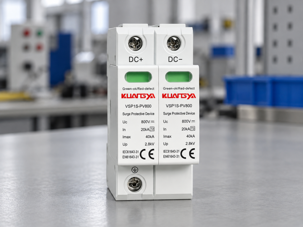 2P DC SPD product image for solar PV systems