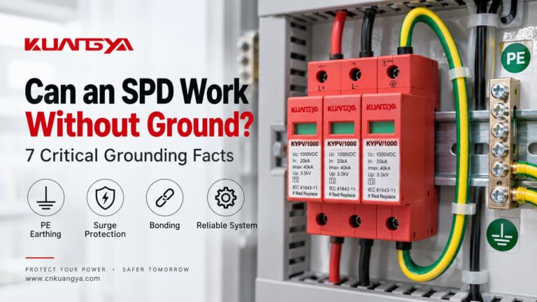 Can an SPD work without ground - SPD grounding and PE connection