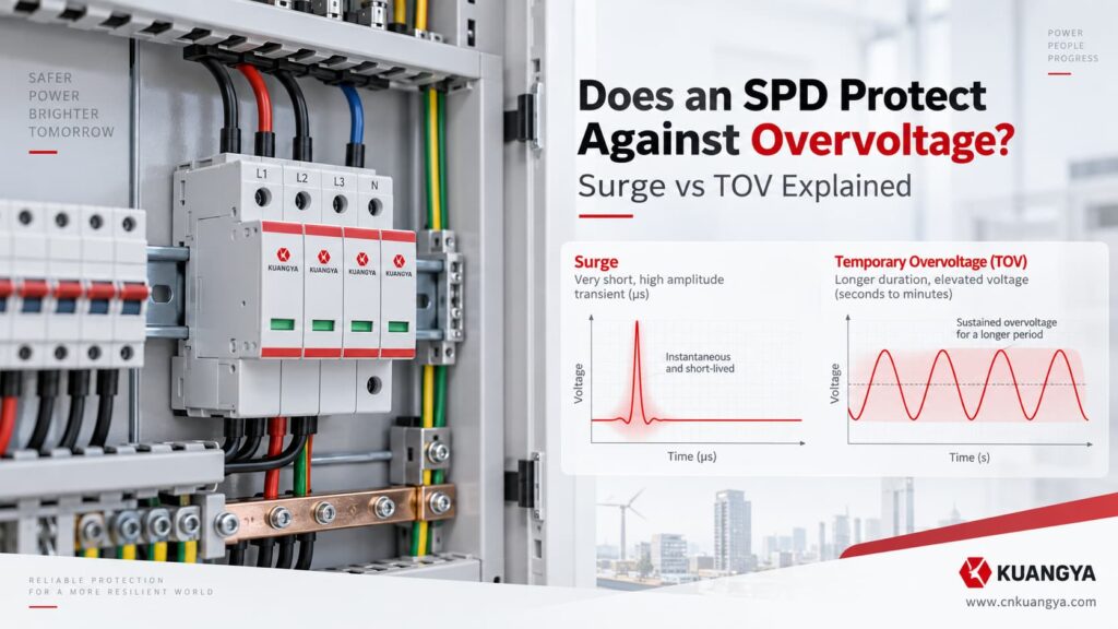 Does an SPD protect against overvoltage - surge vs TOV