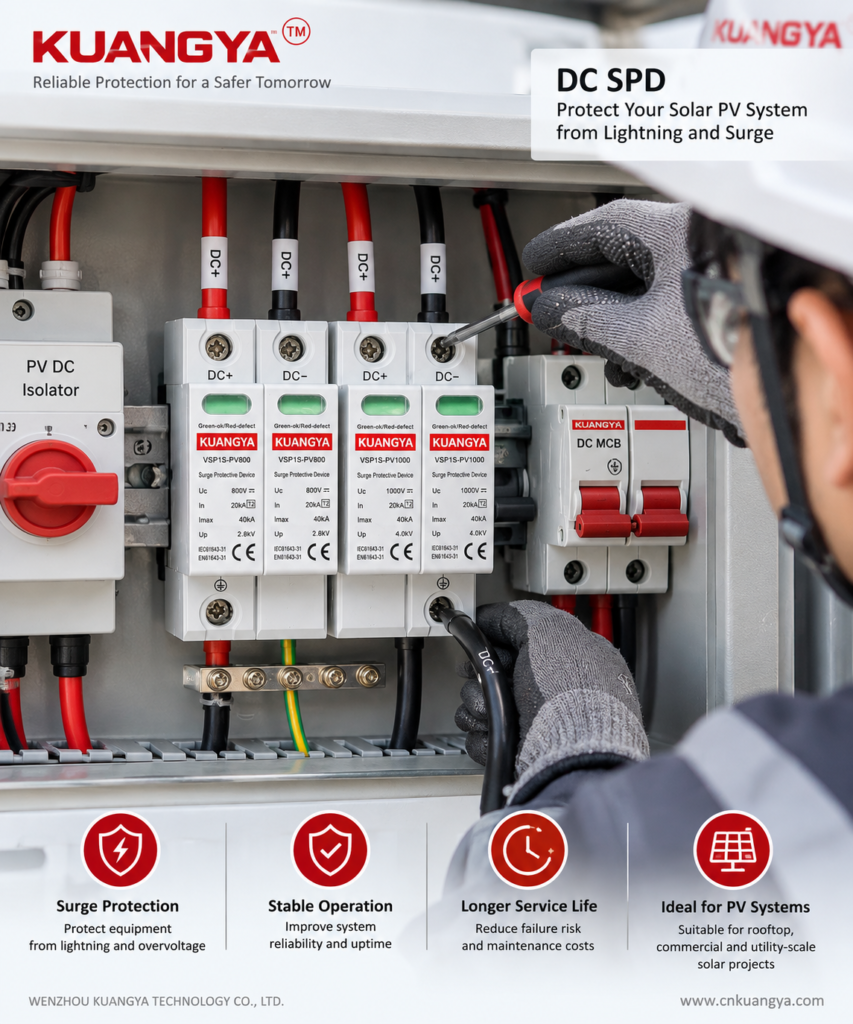 PV voltage, Voc and SPD selection for 1000V and 1500V solar systems