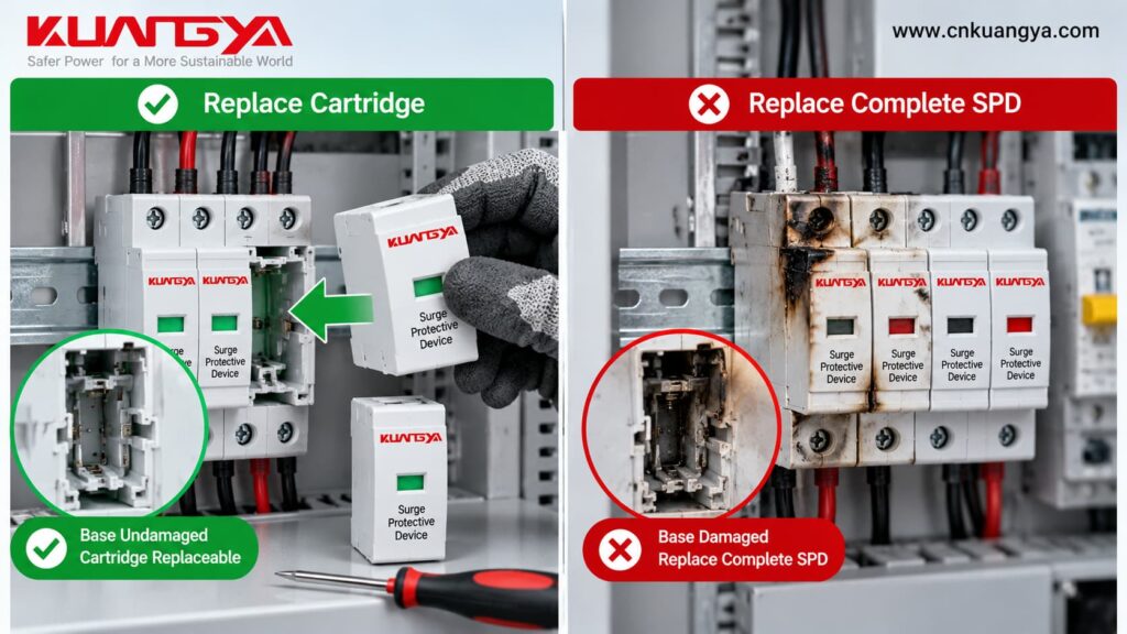 SPD cartridge replacement compared with complete SPD replacement