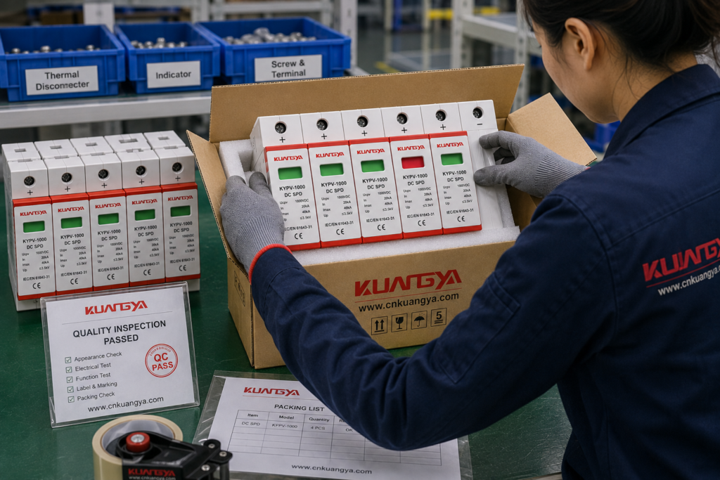 Replacing an SPD cartridge from a modular surge protective device base