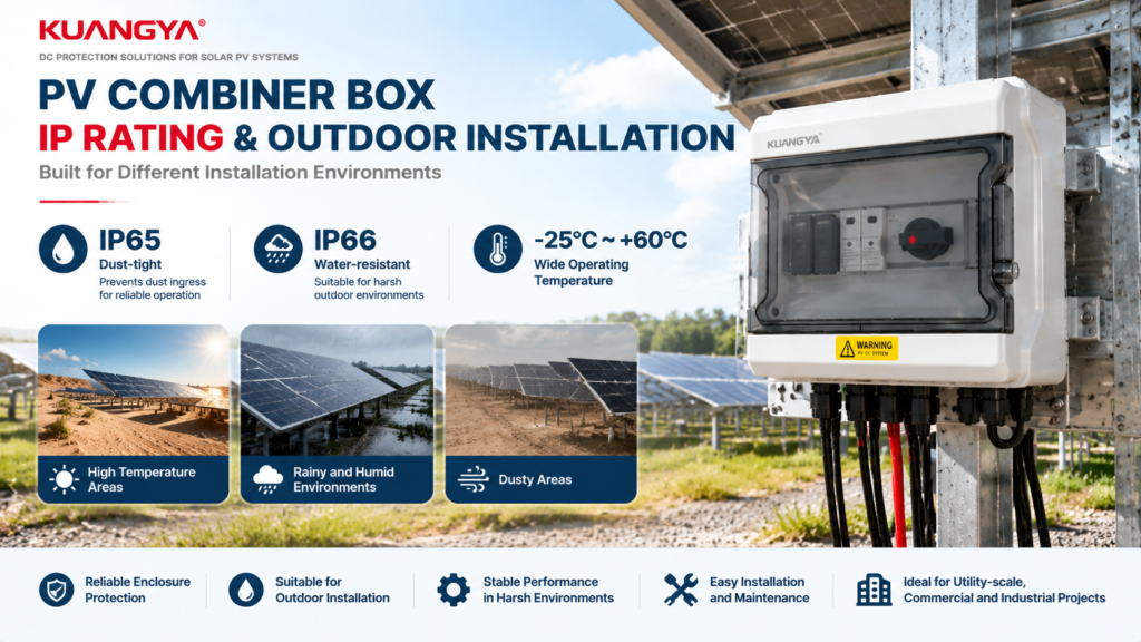 KUANGYA PV combiner box for outdoor solar installation