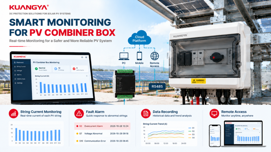 Smart monitoring system for KUANGYA PV combiner box